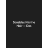 Sandales Nisrine — Noir, vue dos
