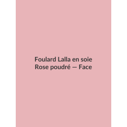 Foulard Lalla en soie — Rose poudré, vue face