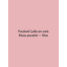 Foulard Lalla en soie — Rose poudré, vue dos