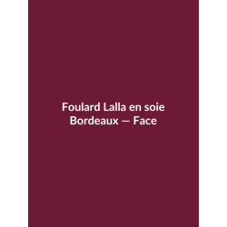 Foulard Lalla en soie — Bordeaux, vue face