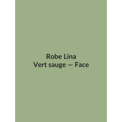 Robe Lina — Vert sauge, vue face