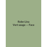 Robe Lina — Vert sauge, vue face