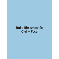 Robe Rim smockée — Ciel, vue face