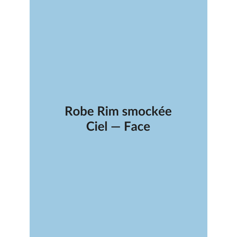Robe Rim smockée — Ciel, vue face