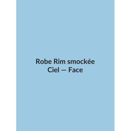 Robe Rim smockée — Ciel, vue face