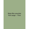 Robe Rim smockée — Vert sauge, vue face
