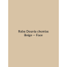 Robe Dounia chemise — Beige, vue face