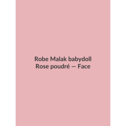 Robe Malak babydoll — Rose poudré, vue face
