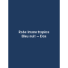 Robe Imane trapèze — Bleu nuit, vue dos