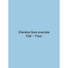 Chemise Sara oversize — Ciel, vue face