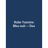 Robe Yasmine — Bleu nuit, vue dos