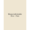 Blouse Leila brodée — Écru, vue face