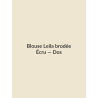 Blouse Leila brodée — Écru, vue dos
