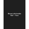 Blouse Leila brodée — Noir, vue face
