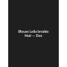 Blouse Leila brodée — Noir, vue dos