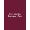 Robe Yasmine — Bordeaux, vue face