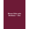 Blouse Ghita satin — Bordeaux, vue dos