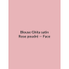 Blouse Ghita satin — Rose poudré, vue face