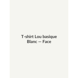 T-shirt Lou basique — Blanc, vue face