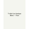 T-shirt Lou basique — Blanc, vue face