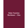 Robe Yasmine — Bordeaux, vue dos