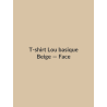 T-shirt Lou basique — Beige, vue face