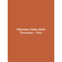 Débardeur Nada côtelé — Terracotta, vue face