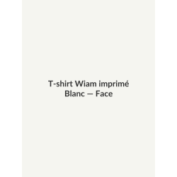 T-shirt Wiam imprimé — Blanc, vue face