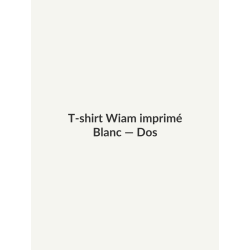 T-shirt Wiam imprimé — Blanc, vue dos
