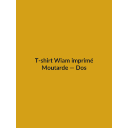 T-shirt Wiam imprimé — Moutarde, vue dos