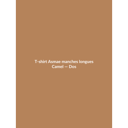 T-shirt Asmae manches longues — Camel, vue dos